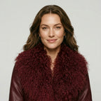Real Mongolian Sheep Fur Coat 2025 Autumn Winter Suede Women with Long Sleeve New Arrival Winter Rabbit Fur Lining Fur Jacket