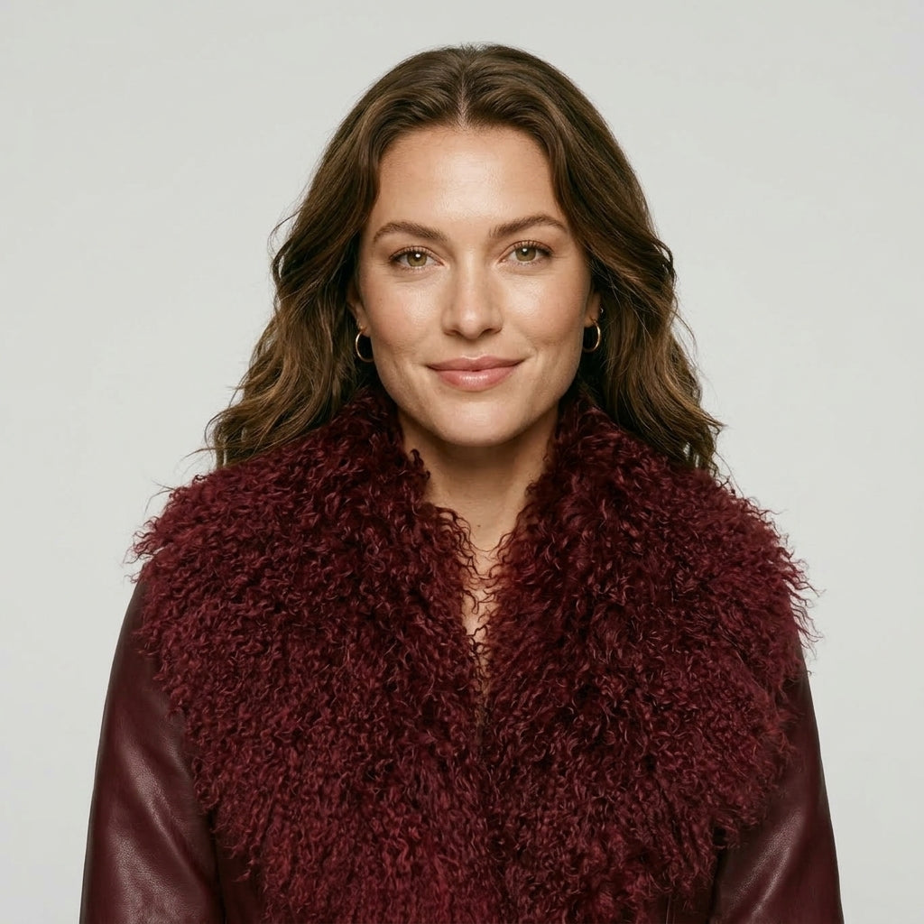 Real Mongolian Sheep Fur Coat 2025 Autumn Winter Suede Women with Long Sleeve New Arrival Winter Rabbit Fur Lining Fur Jacket