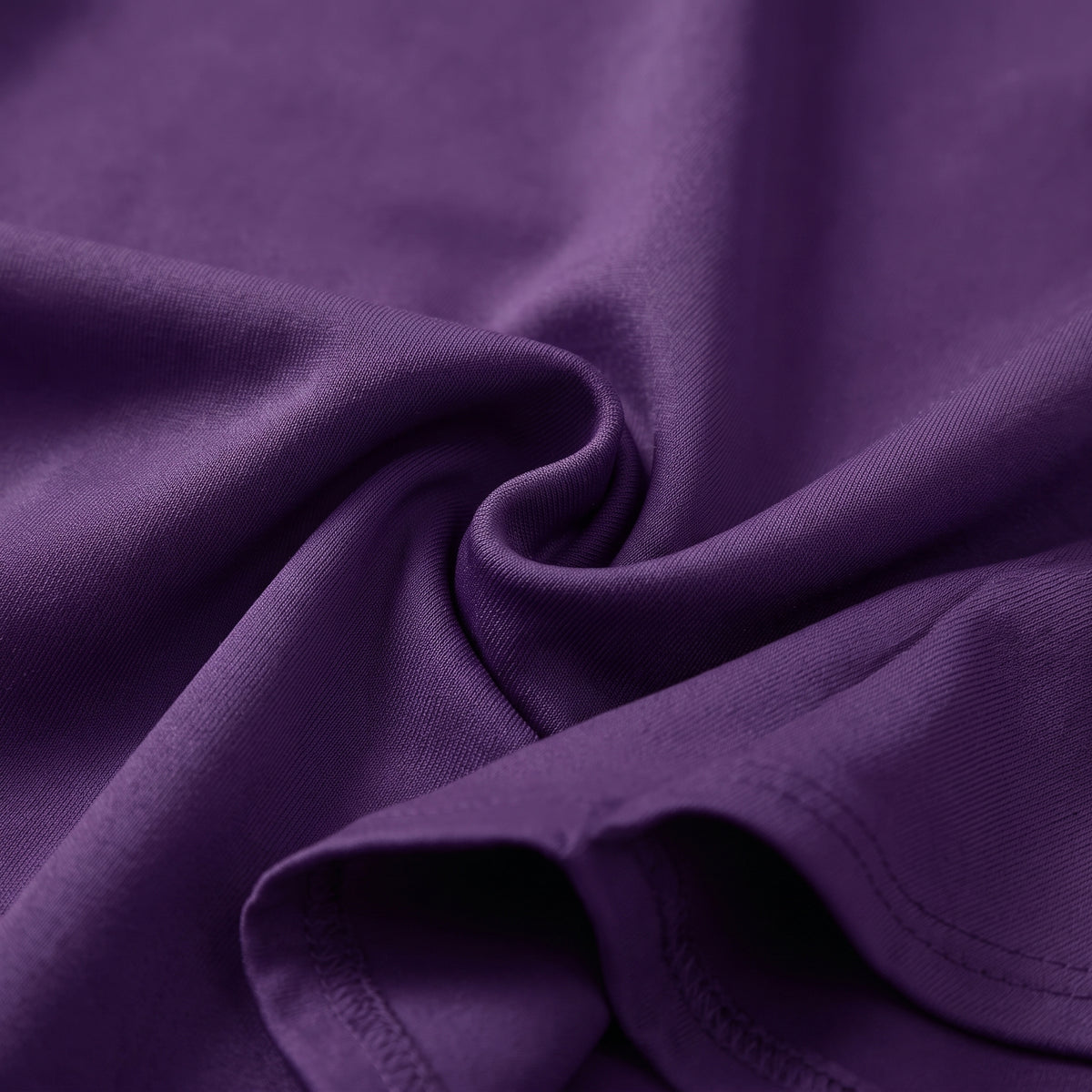 Solid Color Evening Dress, Round Neck, Long Sleeves, Fishtail Skirt, Slim Fit, Elegant Mid-Length Dress