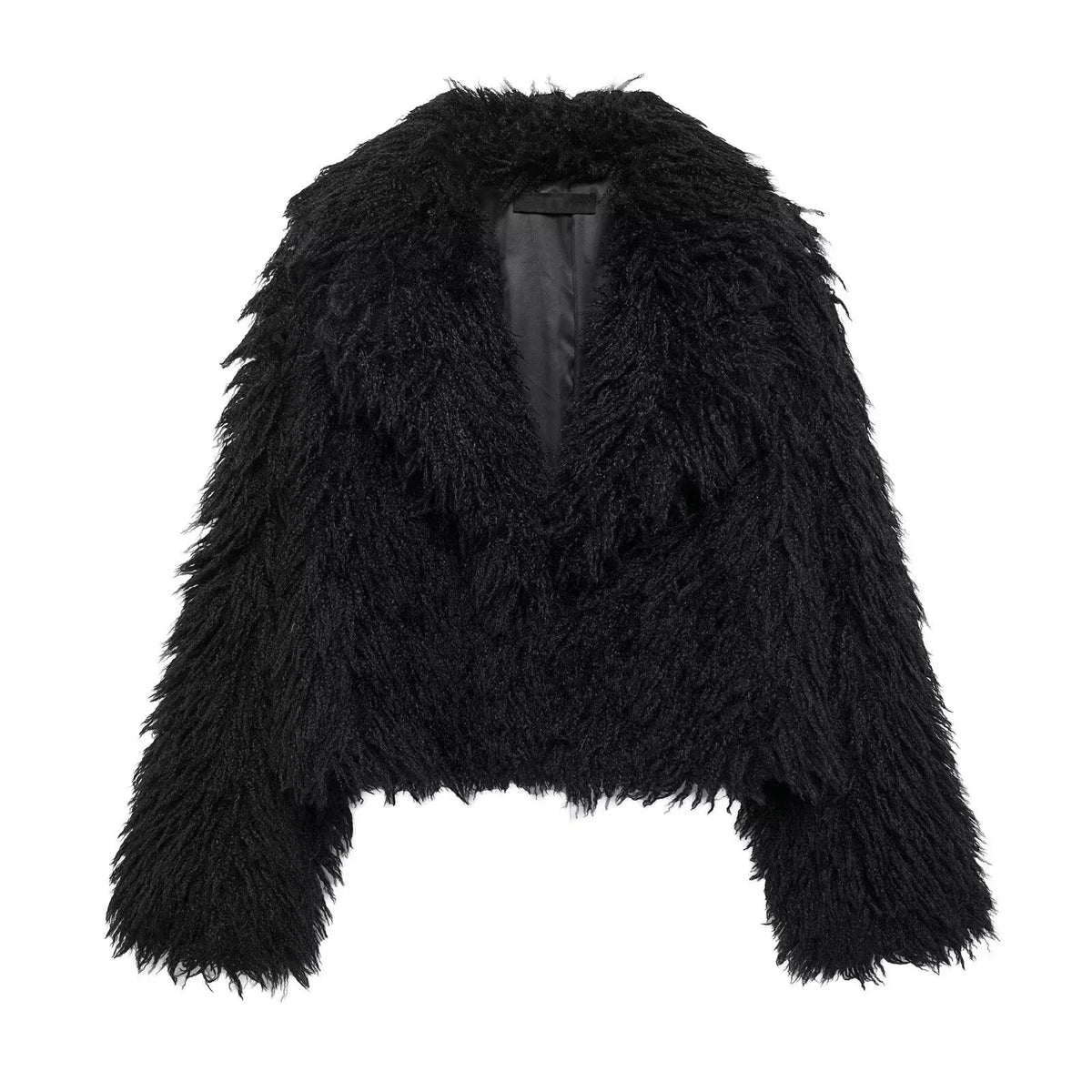 2026 Fall Winter Women Burgundy Casual Faux Fur Jackets Fashion Streetwear Turn Down Collar Warm Oversized Thick Coats