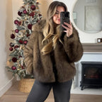 MUJER Faux Fur Hairy Coat Woman Warm Winter Fluffy Coat Women New Plush Jackets for Women Outerwears Luxury Women's Teddy Coats