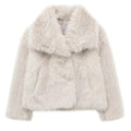 MUJER Faux Fur Hairy Coat Woman Warm Winter Fluffy Coat Women New Plush Jackets for Women Outerwears Luxury Women's Teddy Coats