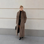 Collarless Long Sleeve Faux Fur Coats Women Brown Open Front Plush Warm Outerwear 2026 Lady Casual Loose Furry Daily Jackets New