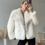 MUJER Faux Fur Hairy Coat Woman Warm Winter Fluffy Coat Women New Plush Jackets for Women Outerwears Luxury Women's Teddy Coats
