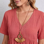 Vintage Solid Elegant Women Dress 2023 Summer Fashion Casual V-Neck High Waist A-Line Mini Dresses Lady Short Sleeve Party Dress