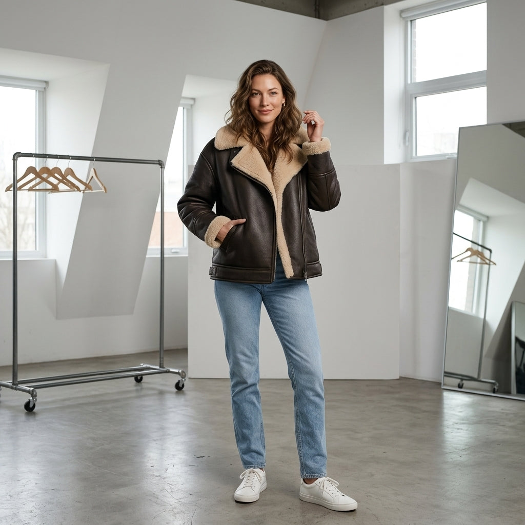 ETJ 2025 Fall/Winter New Arrival Women's ZW Series Double-Sided Collar Oversized Long-Sleeve Jacket Warm Coat 3548246