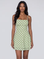 Women's Sexy Strap Wrap Chest One Piece Mini Skirt Comfortable Color Block Wave Dot Neck Design Casual Elegant Dress