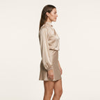 2025 Fall Winter New Fashion Dresses 2025 Woman Party Dresses Satin Long-Sleeve One-Shoulder Elegant Skirts Y2k Woman Clothing