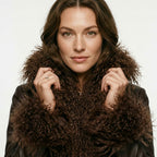 Real Mongolian Sheep Fur Coat 2025 Autumn Winter Suede Women with Long Sleeve New Arrival Winter Rabbit Fur Lining Fur Jacket
