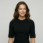 Womens Vintage Elegant Crew Neck Short Sleeve Work Office Tunic Black Business Casual Party Ruched Pencil Bodycon Dress