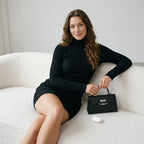Women's 2026 High Neck Slim Fit Dress Pit Stripe Knitted Texture Design for Daily Life Spring Autumn