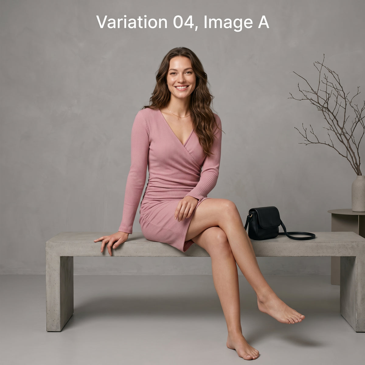 Black Knitted Ribbed Midi Dresses For Women V Neck Elegant Korean Clothes Long Sleeve Ruffles Bodycon Dresses Autumn
