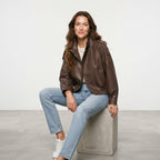 KONDALA Casual Chic Black Leather Jackets Women Long Sleeve Buttons Elastic Oversized Coats Fashion 2026 Spring Streetwear Coats