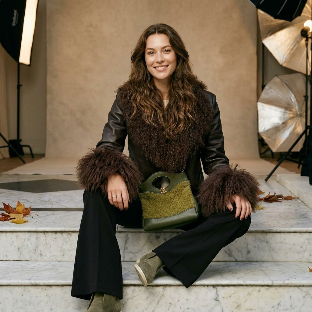Real Mongolian Sheep Fur Coat 2025 Autumn Winter Suede Women with Long Sleeve New Arrival Winter Rabbit Fur Lining Fur Jacket