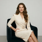 Autumn French high-end temperament celebrity small fragrant style waist dress for women