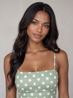 Women's Sexy Strap Wrap Chest One Piece Mini Skirt Comfortable Color Block Wave Dot Neck Design Casual Elegant Dress