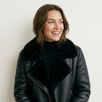 Ailegogo Winter Coats Women Thickness Faux Leather Fur Sheepskin Female Fur Leather Jacket Aviator Outwear Casaco Feminino