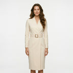 Autumn French high-end temperament celebrity small fragrant style waist dress for women
