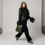 Real Mongolian Sheep Fur Coat 2025 Autumn Winter Suede Women with Long Sleeve New Arrival Winter Rabbit Fur Lining Fur Jacket