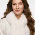 Warm Fur Collar Cardigan Mid-length Loose Thick Coat Dress And Cheongsam All-match Hooded Fur Shawl