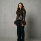 Real Mongolian Sheep Fur Coat 2025 Autumn Winter Suede Women with Long Sleeve New Arrival Winter Rabbit Fur Lining Fur Jacket