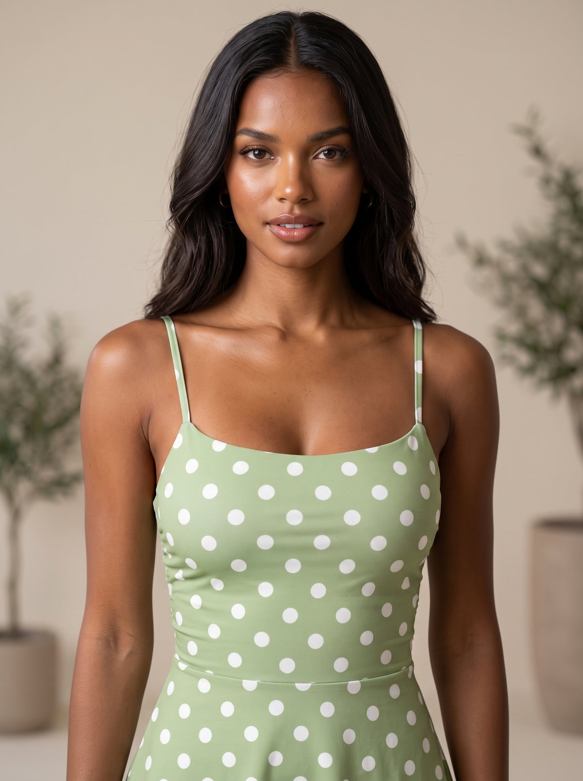 Women's Sexy Strap Wrap Chest One Piece Mini Skirt Comfortable Color Block Wave Dot Neck Design Casual Elegant Dress