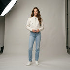 2025 Autumn New Handsome Versatile Short Motorcycle Jacket Top High Waist PU Leather Jacket for Women  Faux Fur Coat