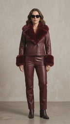 Real Mongolian Sheep Fur Coat 2025 Autumn Winter Suede Women with Long Sleeve New Arrival Winter Rabbit Fur Lining Fur Jacket